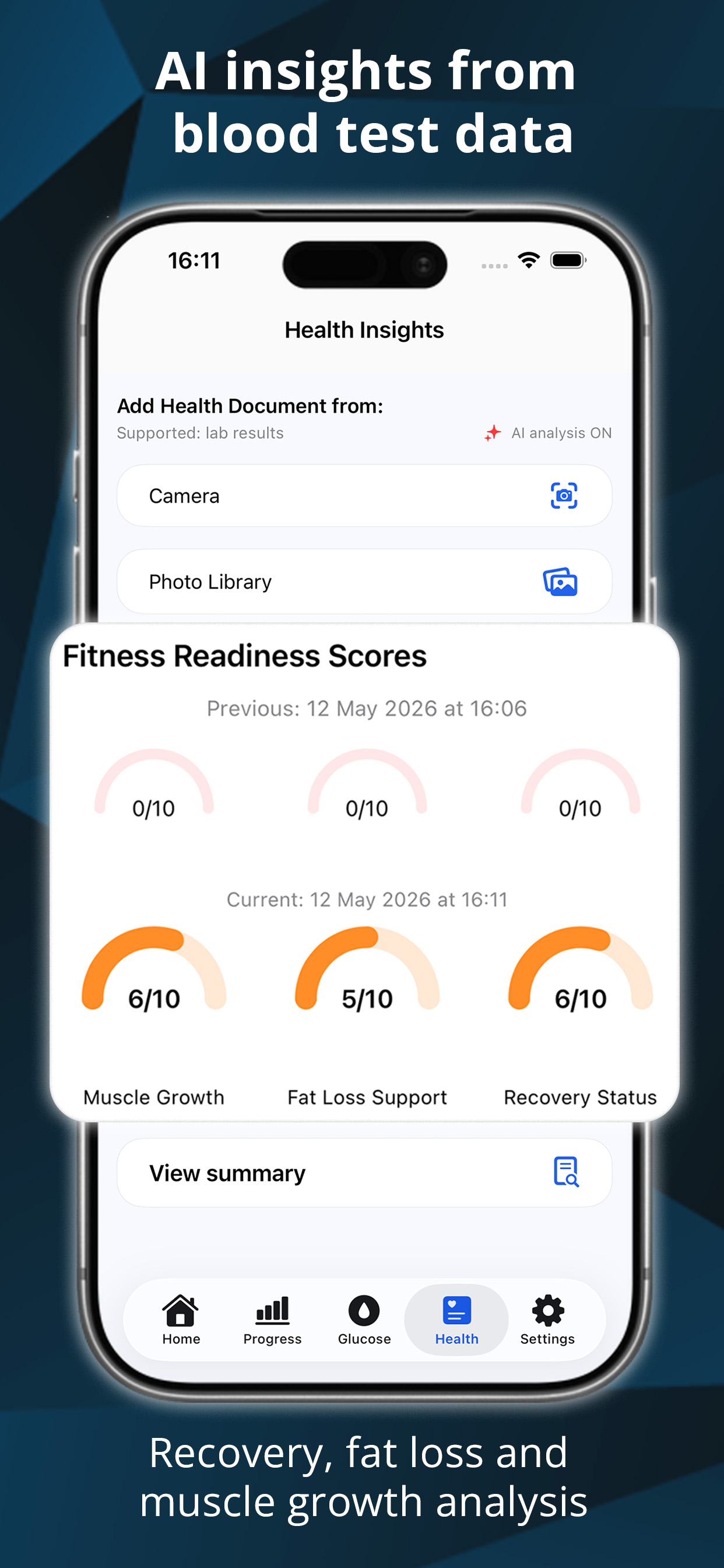 Calorita AI health insights
